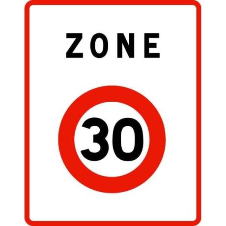 Panneau Zone 30 B30 Panneau Zone 30 B30