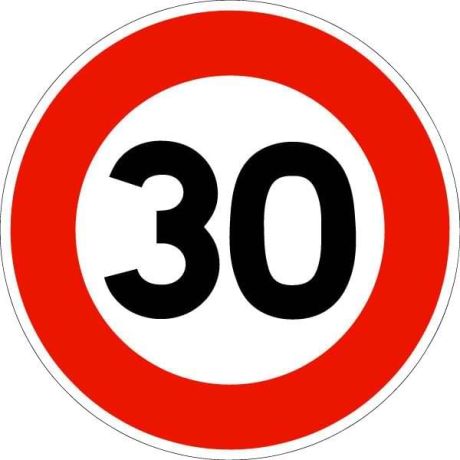 Panneau Limitation de vitesse B14 Panneau Limitation de vitesse B14