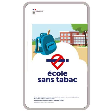 Panneau Ecole sans tabac