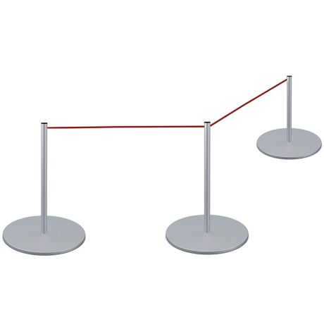 Poteau à cordon Slim Line Mini H. 45 cm Poteau à cordon Slim Line Mini H. 45 cm