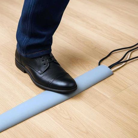 Protège câbles souple gris