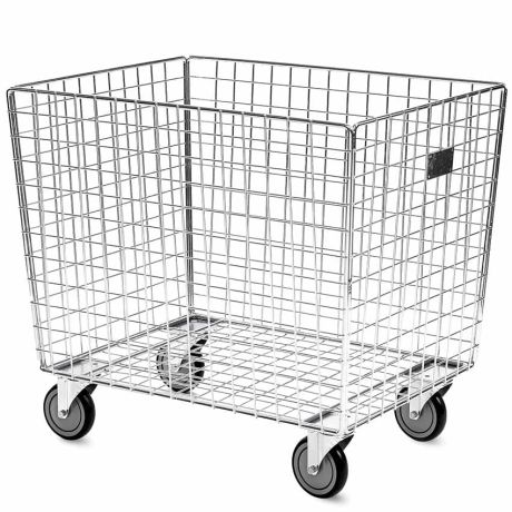 Panier roulant grillagé professionnel 220L
