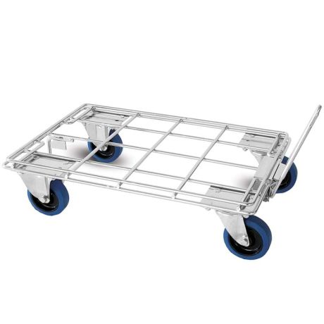 Support à roulettes métal pour bac 600 X 400 mm