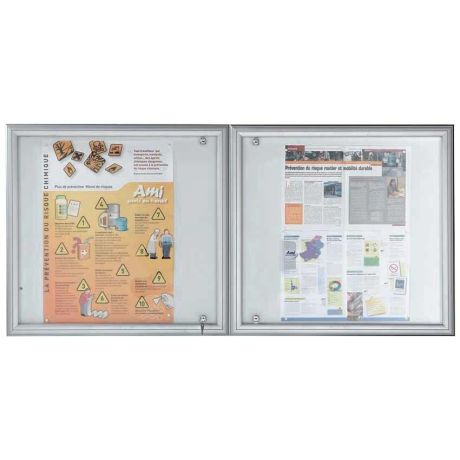 Vitrine extérieure double porte Verso Vitrine extérieure double porte Verso