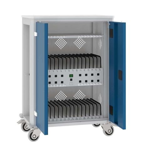 Servante alimentée 32 tablettes + 1 PC