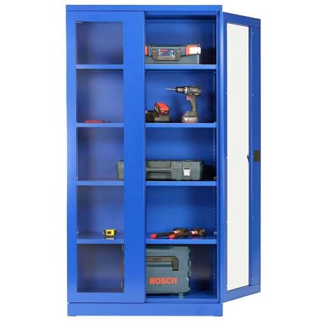 Armoire d'atelier portes vitrées Armoire d'atelier portes vitrées