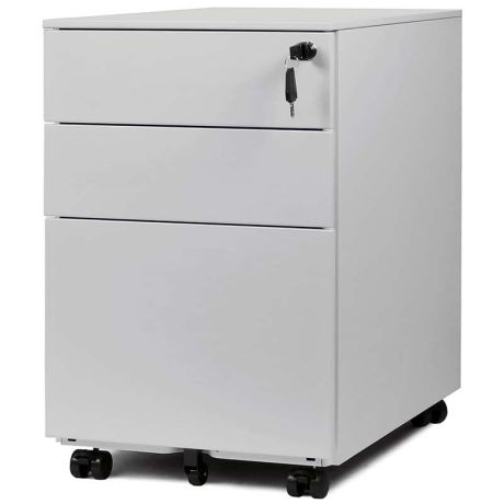 Caisson mobile métal tiroirs et dossiers suspendus