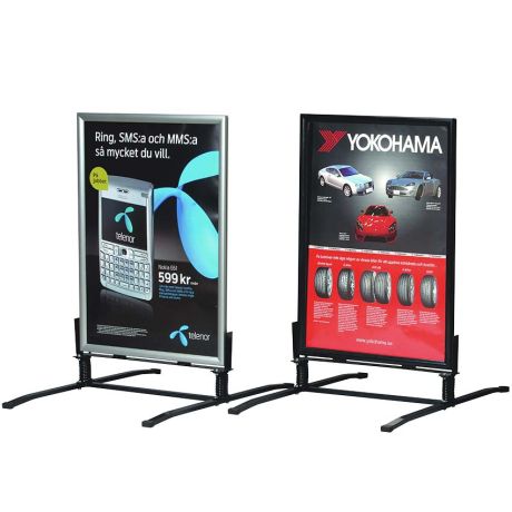 Porte-affiche piétement à ressorts Porte-affiche piétement à ressorts