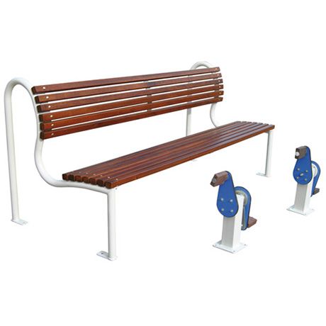 Pédalier pour banc public Pédalier pour banc public