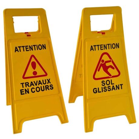 Chevalet signalisation sol glissant Chevalet signalisation sol glissant