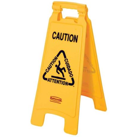 Panneau d'avertissement sol glissant Rubbermaid Panneau d'avertissement sol glissant Rubbermaid