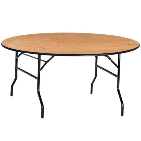 Table ronde pliante bois Table ronde pliante bois