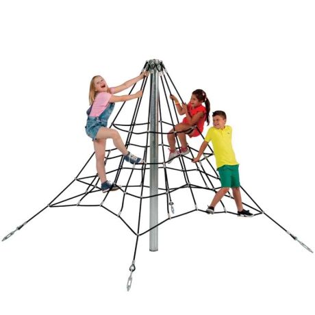 Pyramide en filet de corde H. 2 m Pyramide en filet de corde H. 2 m