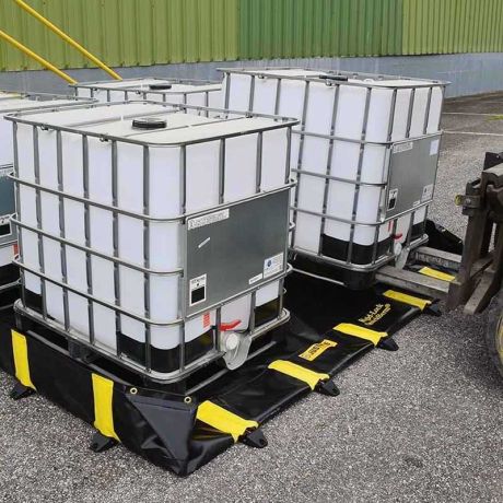 Bac de rétention souple pliable