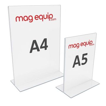Chevalet porte-affichette vertical A4 ou A5