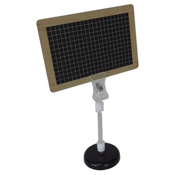 Porte-étiquette à pince sur base magnétique