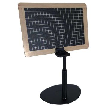 Pied porte-étiquette inclinable noir