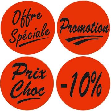 Etiquettes adhésives promotionnelles