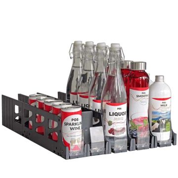 Poussoir pour boissons - canettes - bouteilles