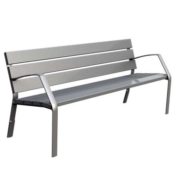 Banc public aluminium