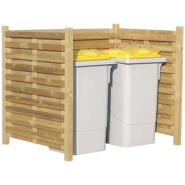 Abri cache conteneurs simple