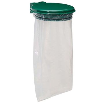 Support de sac à couvercle - Vert RAL 6005 Support de sac à couvercle - Vert RAL 6005
