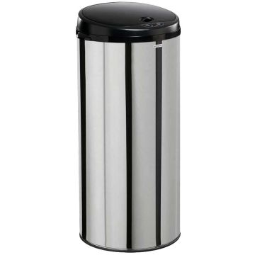 Poubelle à ouverture automatique 45L - Inox