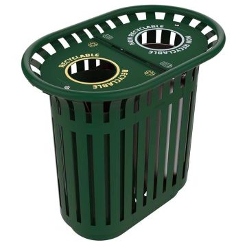 Poubelle tulipe tri-sélectif 80L avec option stickers Poubelle tulipe tri-sélectif 80L avec option stickers