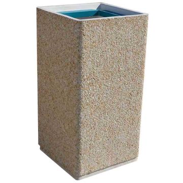 Poubelle béton gravillons lavés 80 litres