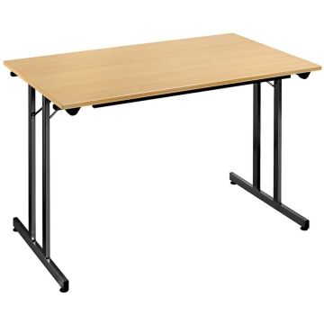 Table pliante - Plateau Hêtre / Pieds Noir