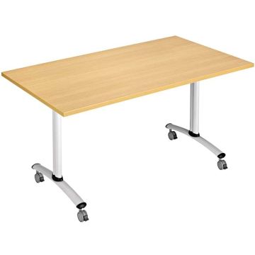 Table abattante sur roulettes 140 X 80 cm