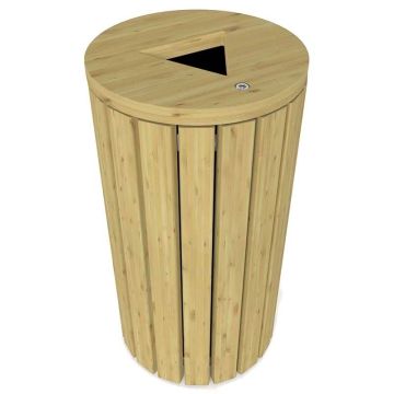 Poubelle extérieure bois 110L