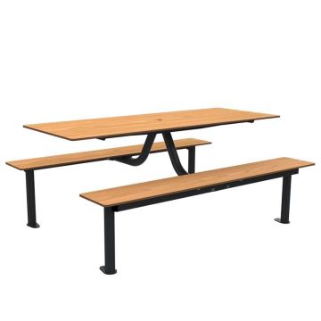 Table pique-nique Mika 8 places - Teck Table pique-nique Mika 8 places - Teck
