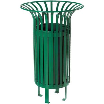 Poubelle extérieure tulipe - Vert 6005