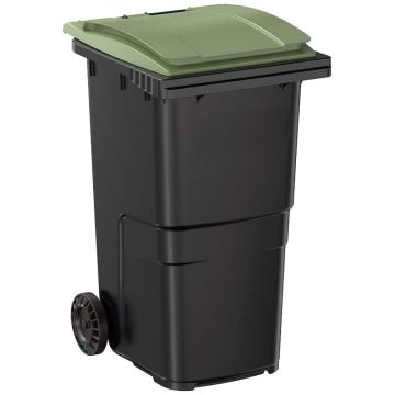 Conteneur à déchets 240 L - Cuve grise - Couvercle vert Conteneur à déchets 240 L - Cuve grise - Couvercle vert