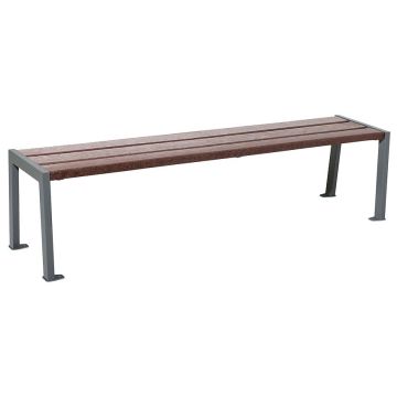 Banquette acier et lames en plastique recyclé Banquette acier et lames en plastique recyclé