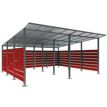 Abri cache-conteneurs - 4800 X 5000 mm