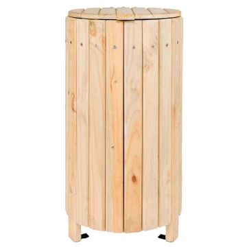 Poubelle extérieure bois 90 litres Bocage