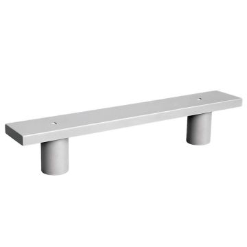 Banc extérieur en béton armé droite