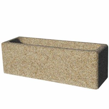 Bac à fleurs béton rectangulaire