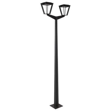 Lampadaire solaire double - Gris Lampadaire solaire double - Gris