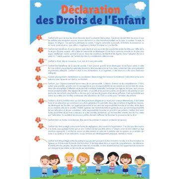 Plaque "Déclaration des Droits de l'Enfant"