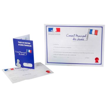 Diplôme d'honneur et carte de fonction - Conseil municipal des jeunes et conseil municipal des enfants Diplôme d'honneur et carte de fonction - Conseil municipal des jeunes et conseil municipal des enfants