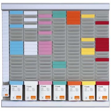 Planning hebdomadaire à fiches T