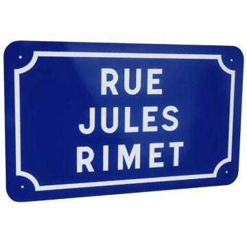 Plaque nom de rue aluminium