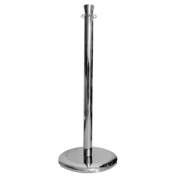 Poteau de guidage pour cordon chromé
