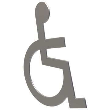 Logo parking PMR inox