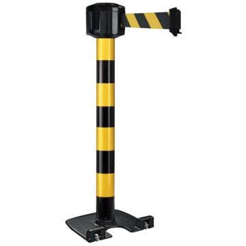Poteau à sangle 10 - Noir/Jaune