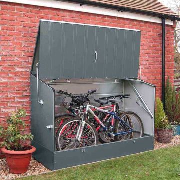 Coffre rangement vélos - Gris anthracite
