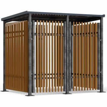 Abri à vélos sécurisé bardage bois Abri à vélos sécurisé bardage bois